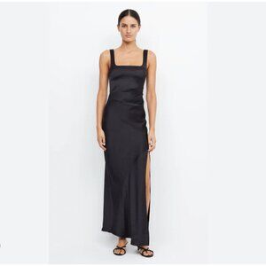 Sir the Label Maxi Black Silk Dress Size small